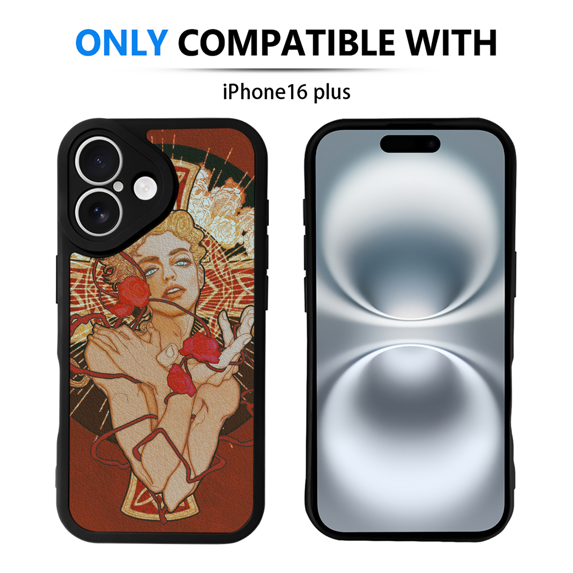 （画像用） ジョジョの奇妙な冒険 JoJo's Bizarre Adventure 【iPhone 16シリーズ対応】シリコンスマホケース（レザー調） 材質：シリコン